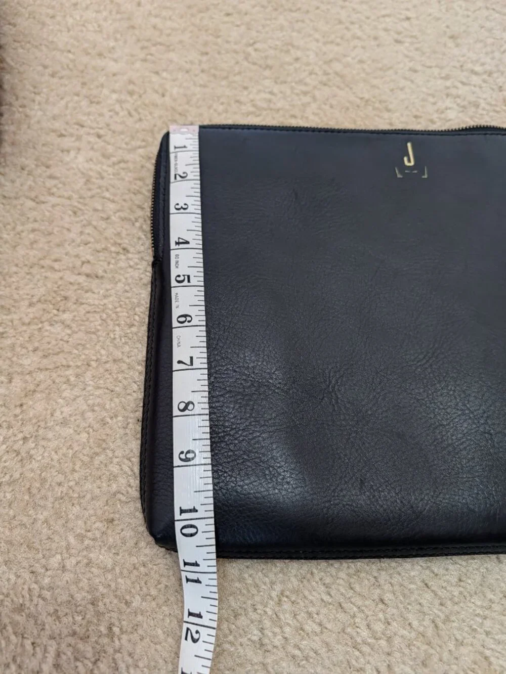 Madewell Leather Laptop Case - Black Leather with 